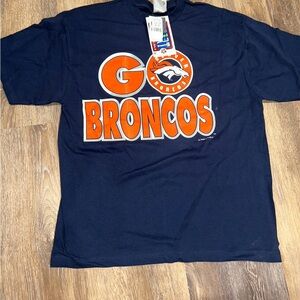 1998 Vintage NFL Denver Bronco Roster Player Football Shirt